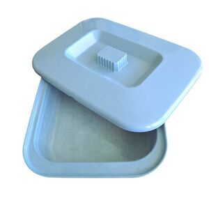 VTG Anchor Hocking MicroWare 1.5Q Baking Dish BLUE PM552 with Lid Made in USA